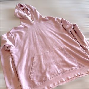 topman pullover hoodie sweatshirt - lavender/pink - size large